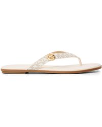 MICHAEL Michael Kors - Erin Thong Flip Flops - Lyst