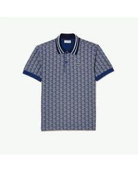 Lacoste - All Over Print Polo Shirt - Lyst