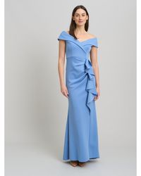 Gina Bacconi - Victoria Maxi Dress With Side Ruching - Lyst
