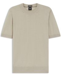 BOSS - Knitted Short Sleeve Top (Umauro) - Lyst