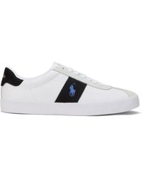 Polo Ralph Lauren - Court Vulc Leather Suede Trainers - Lyst