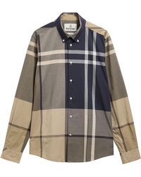 Barbour - Dunoon Cotton Tartan Long-Sleeve Tailored-Fit Patterned Shirt - Lyst