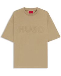 HUGO - Dinkee Oversized Fit T-Shirt - Lyst