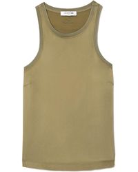 Lacoste - Slim Fit Fluid Satin Tank Top - Lyst
