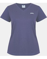 Slazenger 1881 - Ladies V Neck Tee Shirt - Lyst