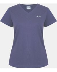 Slazenger 1881 - Ladies V Neck Tee Shirt - Lyst