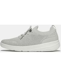 Fitflop - Super-Q Knit Slip-On Laced Trainers - Lyst