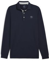 PUMA - Cloudspun Long Sleeve Midweight Performance Polo Shirt - Lyst