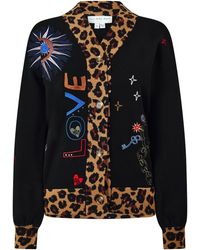 Never Fully Dressed - Amore Embroidered Long-Sleeve Cardigan - Lyst