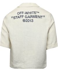 Off-White c/o Virgil Abloh - Off Off Linen Shirt - Lyst