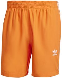 adidas - Adicolor 3-Stripes Swim Shorts - Lyst
