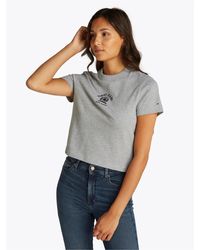 Tommy Hilfiger - Varsity Crest Crew Neck T-Shirt - Lyst