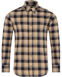 Eden Park - Chequered Flannel Shirt - Lyst
