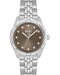 BOSS - Ladies Boss Rhea Stainless Steel Bracelet Watch - Lyst