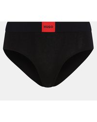 HUGO - Stretch Cotton Briefs - Lyst