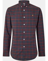 Farah - Carway Long-Sleeve Patterned Shirt - Lyst
