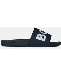 BOSS - Comfy Slider Sandals With Logo Detail (Aryeh) - Lyst