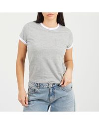 Brave Soul - Short Sleeve Chest Pocket T-Shit With Contrast Neck And Sleeve Rib - Lyst