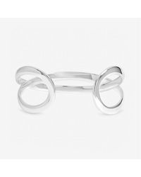 Inicio - Sterling Plated Open Bangle - Lyst