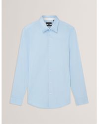 Ted Baker - Long-Sleeve Cotton Shirt - Lyst