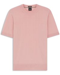 BOSS - Knitted Short Sleeve Top (Umauro) - Lyst