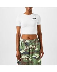 The North Face - Simple Dome Crop T-Shirt - Lyst