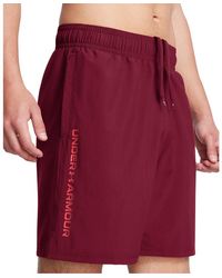 Under Armour - Tech Woven Wordmark 8.25" Shorts Cardinal Racer - Lyst
