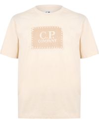 C.P. Company - Block Logo Regular Fit T-Shirt - Lyst