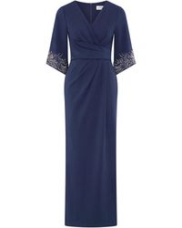 Gina Bacconi - Lilly Embellished Sleeve Maxi Dress - Lyst