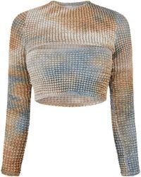 Off-White c/o Virgil Abloh - Tie-Dye Relaxed Fit Cut Out Top - Lyst