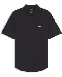 BOSS - Hbg Motion S Plain Short-Sleeve Shirt - Lyst
