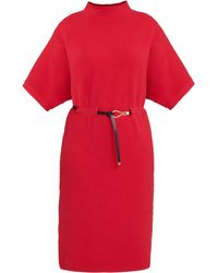 Gina Bacconi - Alaura Belted Knit Midi Dress - Lyst