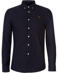 Farah - Oxford Long Sleeve Shirt - Lyst