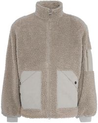 Barbour - Weardale Fleece Funnel Neck Teddy Coat - Lyst