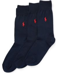 Polo Ralph Lauren - 3 Pack Crew Socks - Lyst