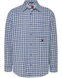 Tommy Hilfiger - Badge Long Sleeve Patterned Flannel Shirt - Lyst