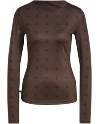 adidas Originals - All Over Print Long Sleeve Polo Shirt - Lyst