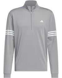 adidas - 3 Stripe Zip Top - Lyst