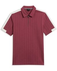 Ted Baker - Abloom Zip Polo Shirt - Lyst