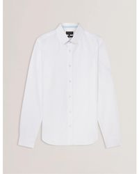 Ted Baker - Long-Sleeve Oxford Plain Shirt - Lyst