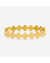 Jon Richard - Plated Waterproof Polished Clover Bangle - Lyst