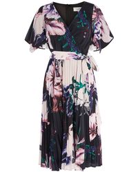 coast felicity printed pleat dress