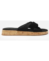 Where's That From - Where's Knotted Open Toe Low Wedge Sandal - Lyst