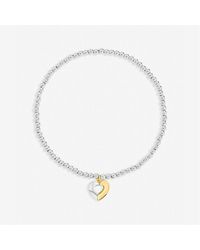Inicio - Sterling Plated Heart Bracelet - Lyst