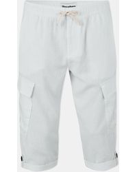 Threadbare - Memphis Linen Cargo Trousers - Lyst