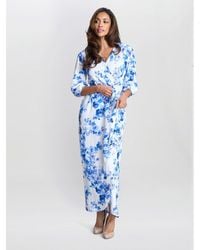 Gina Bacconi - Karen Floral Print Maxi Dress - Lyst