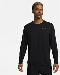 Nike - Miler Dri-Fit Uv Long-Sleeve Running Top - Lyst