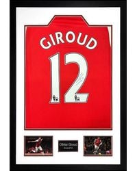 The Fan Cave - Olivier Giroud Signed Arsenal Shirt Premium Frame - Lyst