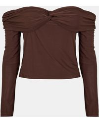 I Saw It First - Bardot Detail Long Sleeve Top - Lyst