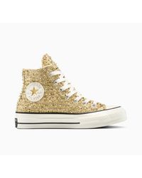 Converse - Adults Chuck 70 Metallic Canvas High-Top Trainers - Lyst